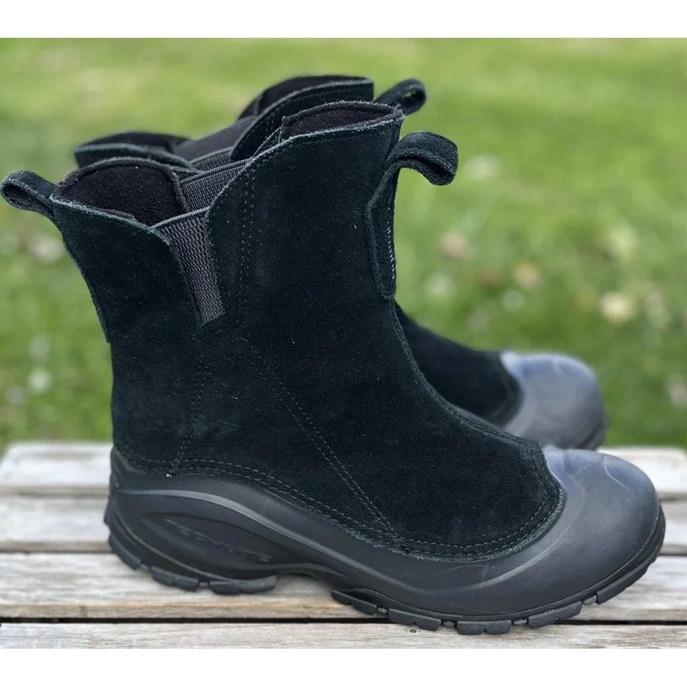 Columbia Boots Mens Size 9 Suede Pull On Winter 200g Insulated‎ BM3731-010